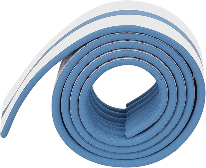 Yctze Multifunctional 6.5ft Baby Proofing Corner Guards, Child Safety Bumper, Foam Strip Crib Bumper, Thick Wall Table Bed Protectors for Kids with Fireplace Padding and