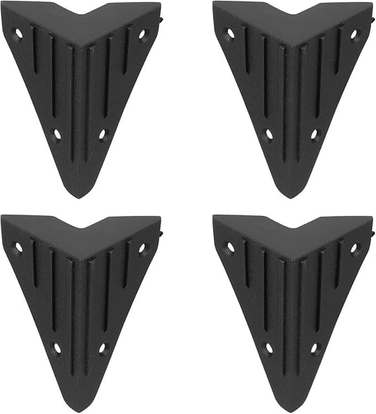 uxcell 4 Pcs 1.81" x 1.81" Speaker Corner Protectors, Plastic Right Angle Protector Thickening Speaker for Cabinet Guitar Amplifier Stage Speakers, Black