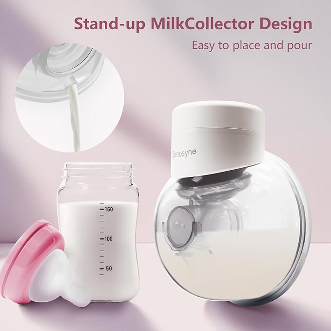 Wearable Electric Breast Pump, Portable Hands-Free Single-Sided Fully Automatic Integrated Breast Pump