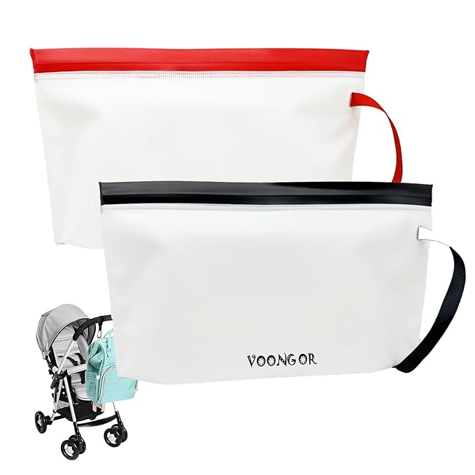 Baby Portable Wipe Dispenser, Reusable & Refillable Wet Wipe Pouch with Wrist Straps, Travel Wipes Holder & Case, Lightweight Flushable Diaper Wipes Container (Heart Pattern)