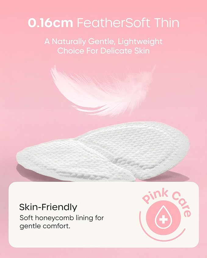 Nuliie 200 PCS Disposable Nursing Pads, Ideal for First-Time Buyers to Find Perfect Match, 4 Materials Trial (Viscose from Bamboo, Classic, Blue Core, Pink Care), Breastfeeding Essentials for New Moms
