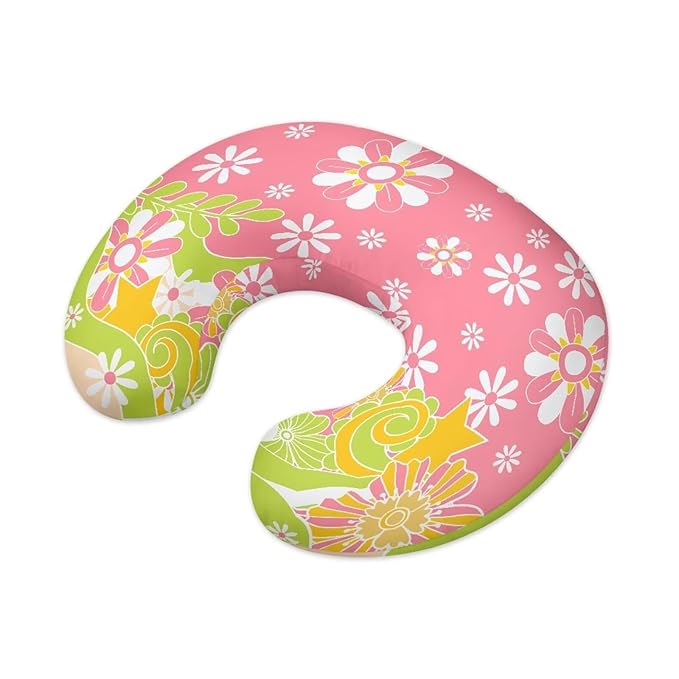 Baby Nursing Pillow Cover, Cartoon Daisy Breastfeeding Pillow Cover Boys Girls Nursing Pillow Case for Newborn, Soft Fabric Fits Snug On Infant