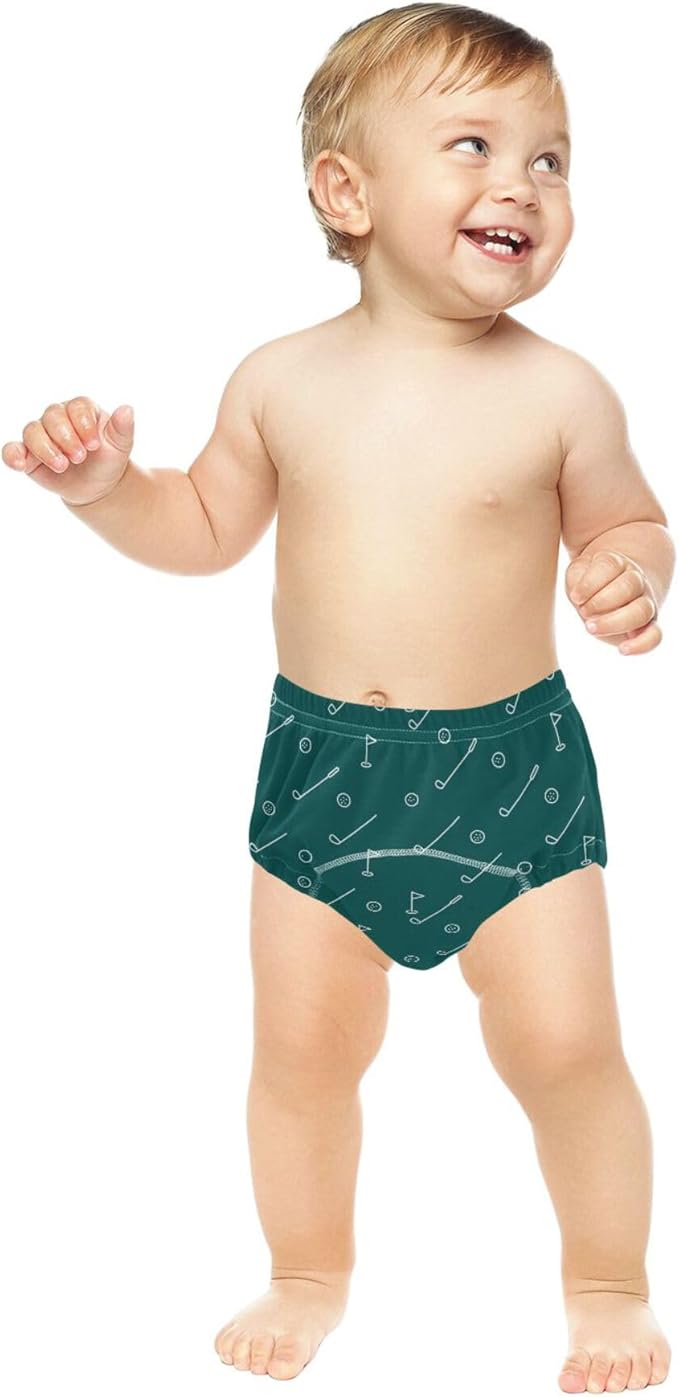 Little Boys Underwear Potty Training Pants Leakproof Nighttime Training Underwear for Toddler Girls 3T Minimalist Golf Pattern