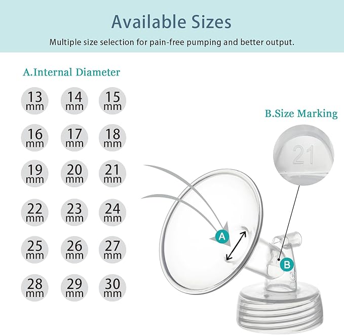 15mm Flange Compatible with Spectra S1 S2 9 Plus Synergy Gold Breastpump Replacement to Spectra Pump Parts and Flange; Not Original; Replaces Shield