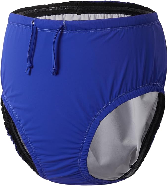 Youth Special Needs Reusable Swim Diapers Swimwear for Incontinence Cloth Diaper Covers Waterproof,Leakproof, Unisex (5-8T, Blue)