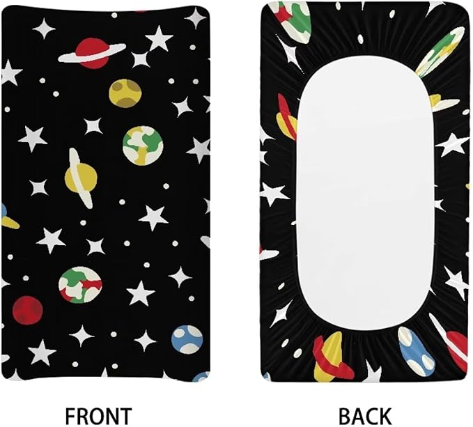 Galaxy Changing Table Cover for Baby Washable Breathable Changing Pad Cover Comfy Waterproof Nursery Pad Change Cover Easy to Clean