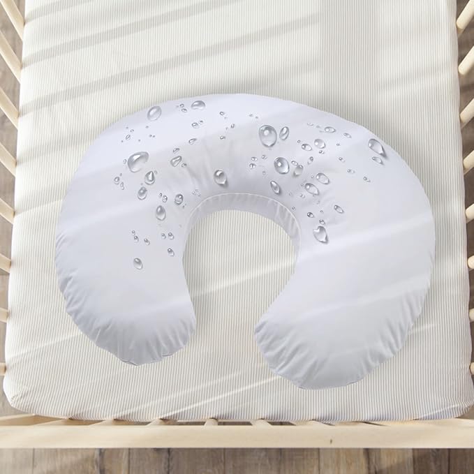 Winmany Baby Waterproof Nursing Pillow Cover Newborn Breastfeeding Pillowcase Soft Replaceable Slipcover for Boys and Girls