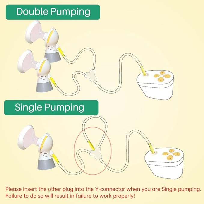 PumpMom-us Replacement Tubing for Medela New Pump in Style Maxflow Breast Pump, Compatible with Medela Spare Breastpump Parts Tubes