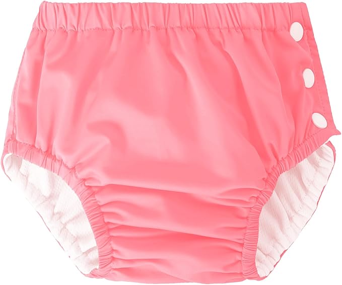 Baby Newborn Reusable Swim Diapers Washable Toddler Unisex Swim Diaper Infant Swimming Diapers Pink, 0-3 Months