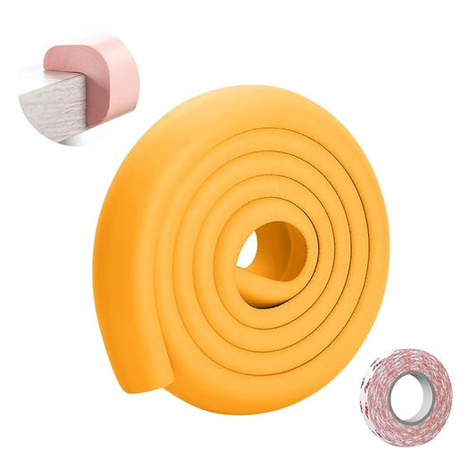 SONARIN Baby Safety Baby Edge & Corner Guards,2M/6.6ft Corner Protectors Furniture Table Edge Protectors L Shape with Strong Adhesive Tape,Colorful Child Protection(Orange)
