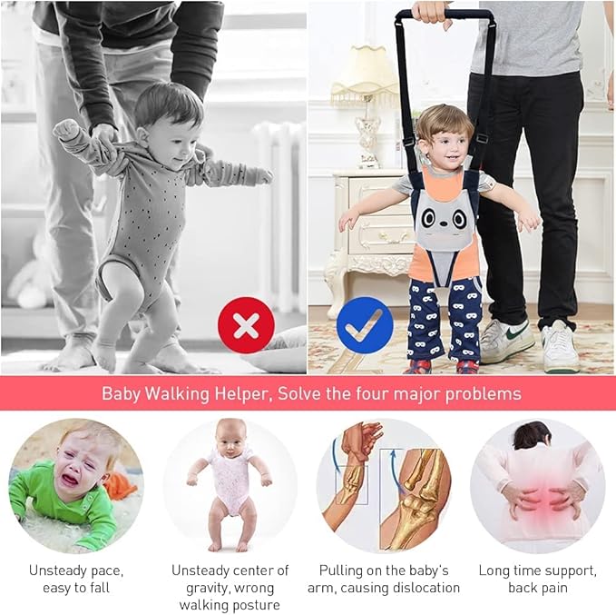 Baby Walking Helper - Adjustable Assistant for Infant Learning With Detachable Harness for 6-36 Months (C)