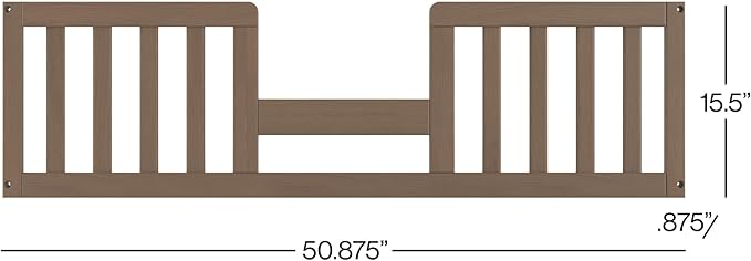 Child Craft Toddler Bed Guard Rail Converts Lucas 4-in-1 Convertible Crib into Toddler Bed, Made of Pinewood, Baby Safe Non-Toxic Finish (Dusty Heather)