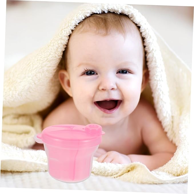 4pcs Rotating Dispensers Powder Containers Compact Storage for Travel Capacity Safe Easy to Clean for Powder and Snacks