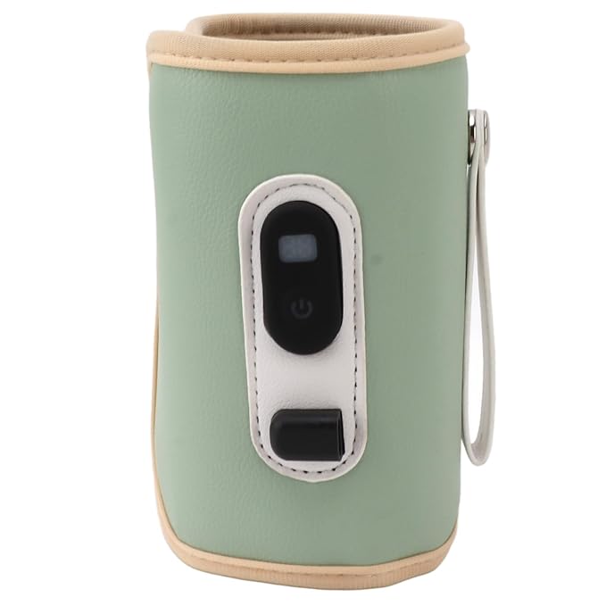 USB Bottle Warmer, Portable 5 Speed Adjustable Bottle Warmer for Breast Milk (Green)