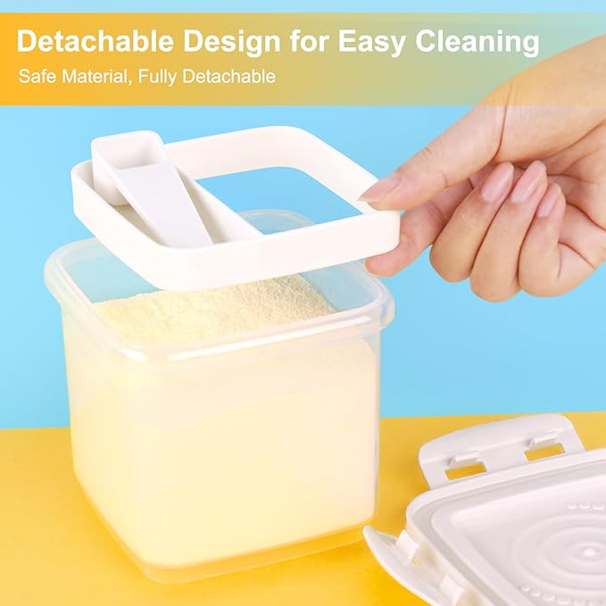 Accmor Formula Dispenser On The Go, Formula Container to Go, Portable Milk Powder Kids Snack Container with Scoop for Infant Toddler Travel Outdoor Picnic