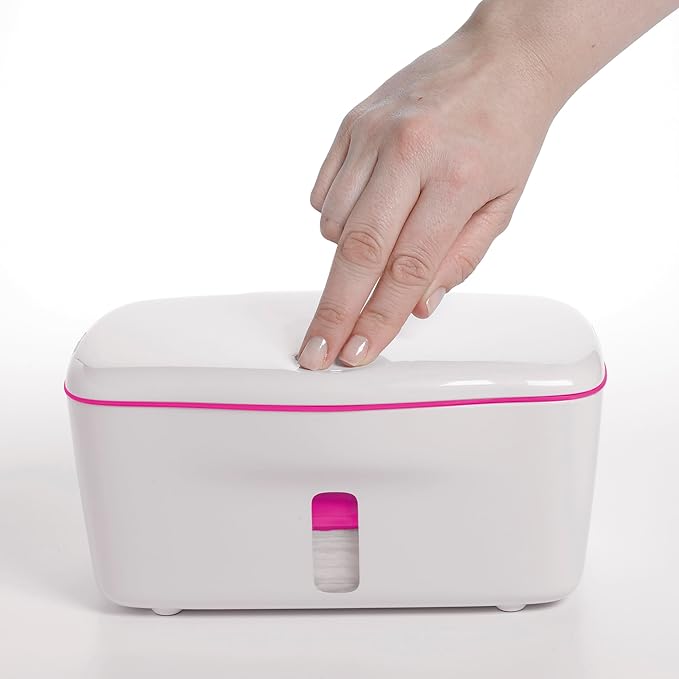 OXO Tot Perfect Pull Wipes Dispenser, ‎Plastic, Silicone, Pink & Tot On-The-Go Wipes Dispenser- Gray, 1 Count (Pack of 1)