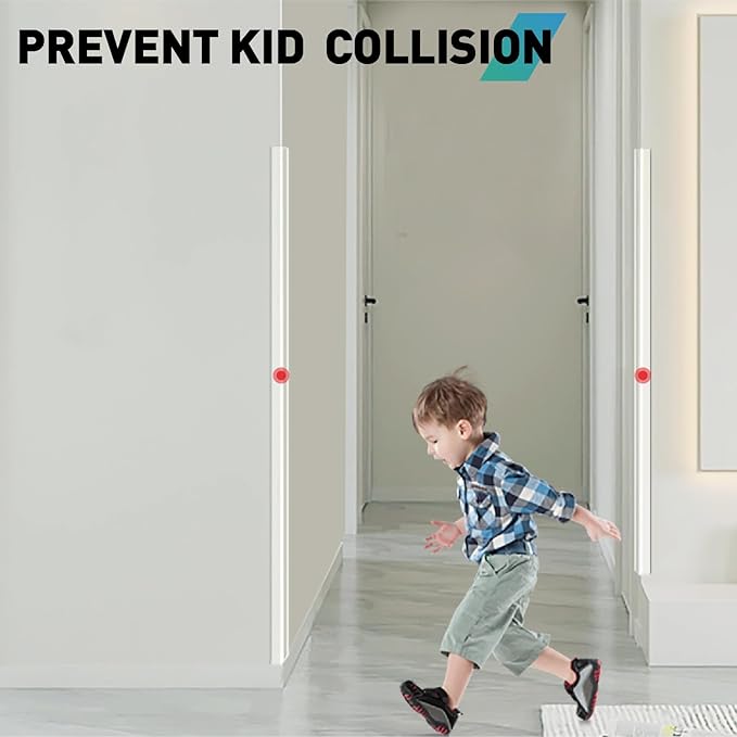 Wall Corner Protector,2PCS 36''(L) x1.58'' (W) Self Adhesive Corner Guard for Wall, Heavy Duty Clear Corner Protector Guard for Cabinet Doors, Edge Protector