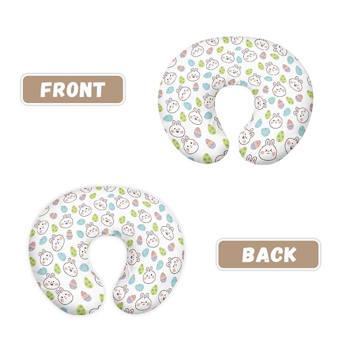 Cartoon Rabbit Nursing Pillow Covers for Breastfeeding Pillow, Cozy Nursing Slipcover Breastfeeding Pillow Covers for Breastfeeding Mom