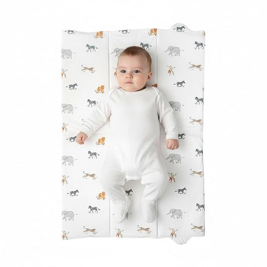 Clair de Lune Jungle Dream Foldable Changing Mat, Easy Clean Soft Water Resistant Travel Pad 60 x 34 cm