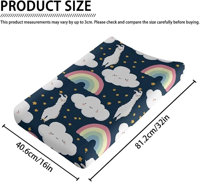 Alpaca Changing Pad Cover Waterproof Breathable Sheet Crib Mat Lightweight Diaper Changing Cover Soft Universal Tray Table Mat Infant/Toddler