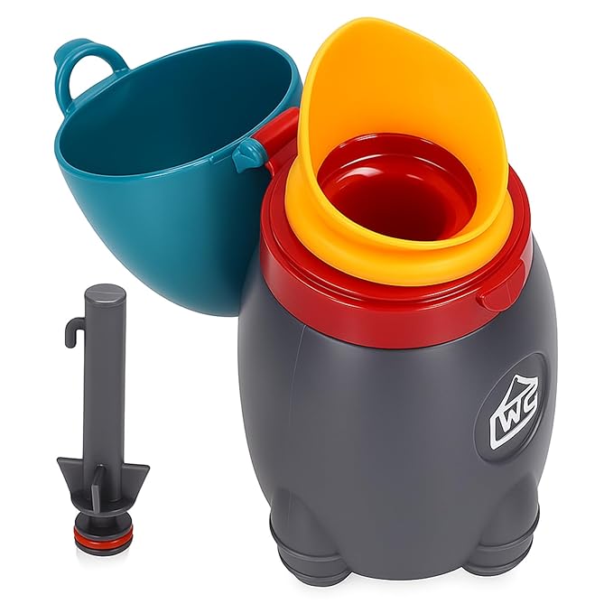Portable Baby Child Potty Urinal Emergency Toilet, Pee Training Cup Good Sealing Cute Appearance Boys Potty Training Urinal for Home Car Travelling(Blue)