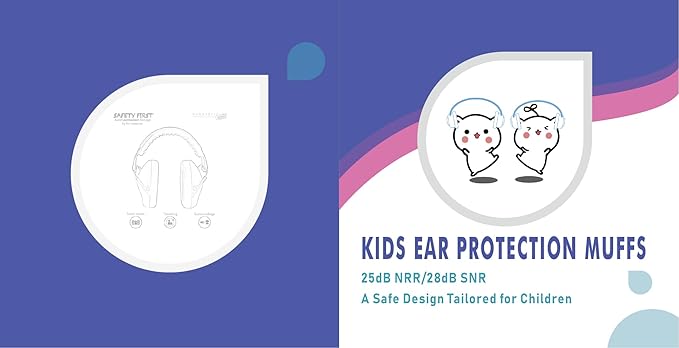 Kids Hearing Protection,25dB NRR Noise Reduction,Sound Proof for Kids,Toddler,Safety Earmuffs for Concert,Airplane,Autism,Monster Jam,Travel,School- Letter