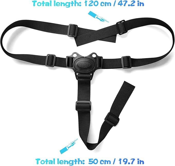 Baby Safety Belt High Chair Straps Seat Adjustable 3 Point Harness for Child Kid Stroller High Chair