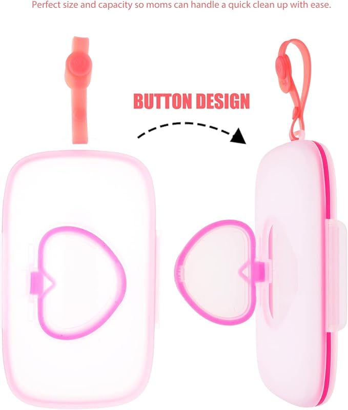 Healeved Baby Carrier 2PCS Baby Wipes Dispenser On-The-Go Wipes Dispenser Portable Baby Diaper Wipe Holders Travel Wipes Case Baby Wipe Holder for Travel,Outdoor Car Decor