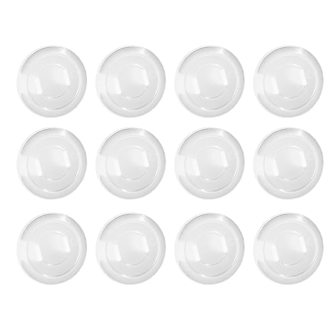 12Pcs Transparent Clear Plastic Outlet Covers, Shock Prevention Child Safe Easy Install Electrical Protector Safety Improved Baby Outlet Plug Covers,Safet