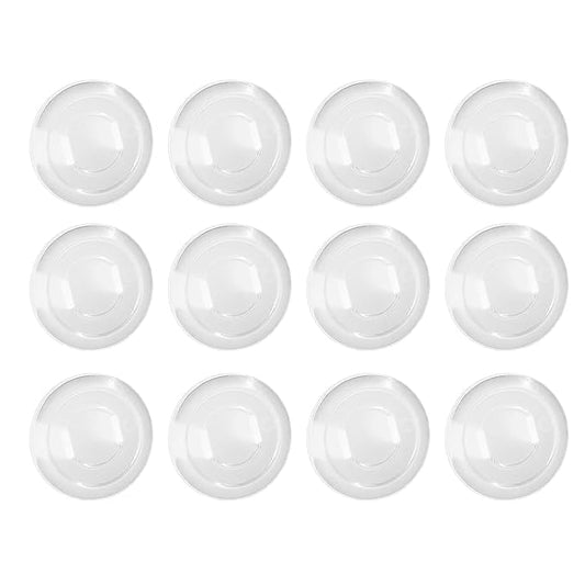 12Pcs Transparent Clear Plastic Outlet Covers, Shock Prevention Child Safe Easy Install Electrical Protector Safety Improved Baby Outlet Plug Covers,Safet