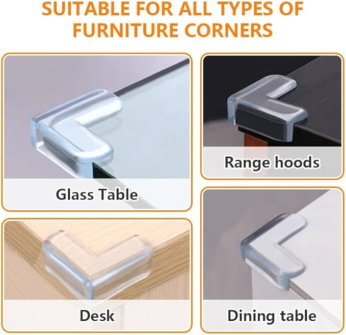 10 Pack Corner Protector Baby, Clear Corner Protectors are Suitable for The Edges of Furniture and Tables,Table Corner Covers Baby Safety