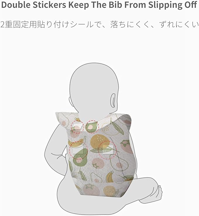 Baby and Infant Disposable Travel Bibs - Soft, Leakproof, for Toddlers Babies, Feeding, Traveling, (60PCS)