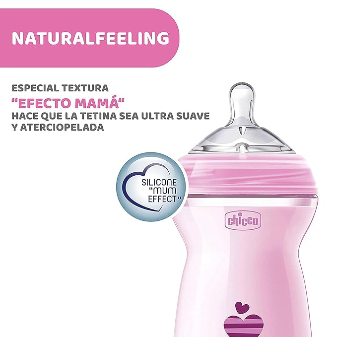 Chicco Natural Feeling 6months + Bimba Bottle 330ml