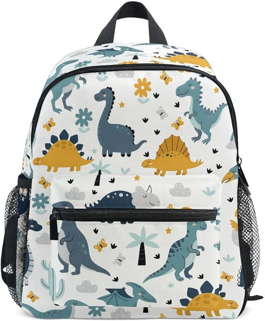 Toddlers Backpack Dinosaurs Tropical Plants Kids Bookbag for Boys Girls 3-7 Years Children Preschool Kindergarten Hiking Cute Mini Bags Elementary School Daypack