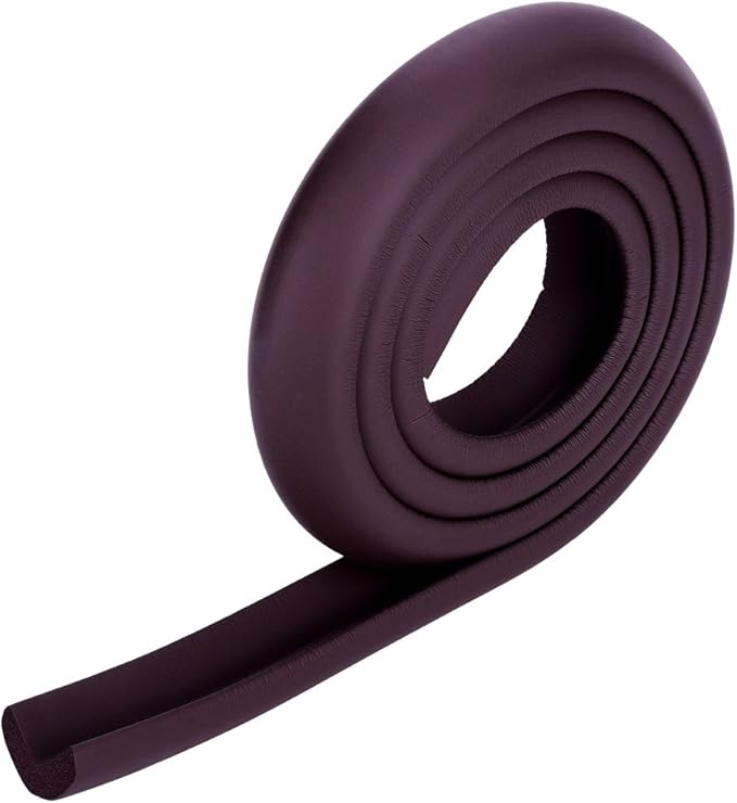 Kids Baby Safety Rubber Bumper Strip Corner and Guards Protector Child Proofing Premium Childproofing Protector (Coffee)