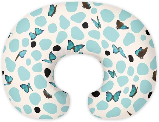 Butterfly 5 Nursing Pillow Cases 1 Pack for Breastfeeding Pillow Nursing Covers Pillow Slipcover Pillowcase Soft Fabric Fits Snug On Infant Feeding Cushion Cover Pillow Not Included