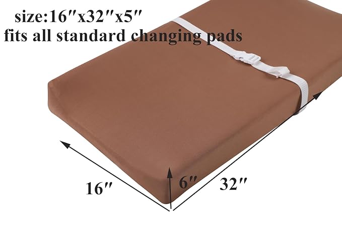 Changing Pad Cover Set 3 Pack Jersey Knit Ultra Soft for Baby Boys Girls Cream/Brown/Dinosaur