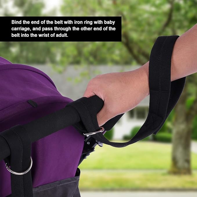 Naroote Stroller Handle for Toddler, Adjustable Baby Stroller Safety Wrist Strap Baby Stroller Straps Child Wrist Leash for Stroller and Wheelchair Security