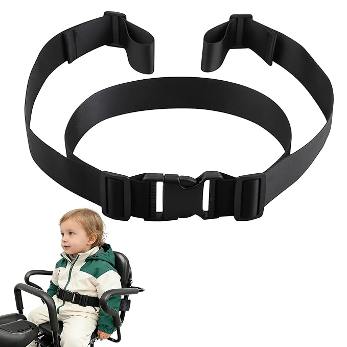 Electric Bike Child Safety Harness, Adjustable Safety Strap, and Motorcycle Child Safety Belt - Suitable for All Types of Bikes, Tricycles, and Motorcycles (Two-Stage)