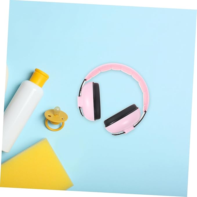 Milisten Baby Ear Protection Newborn Noise Reduction Earmuffs for Toddlers Children Kids Sleeping Hearing Damage Pink