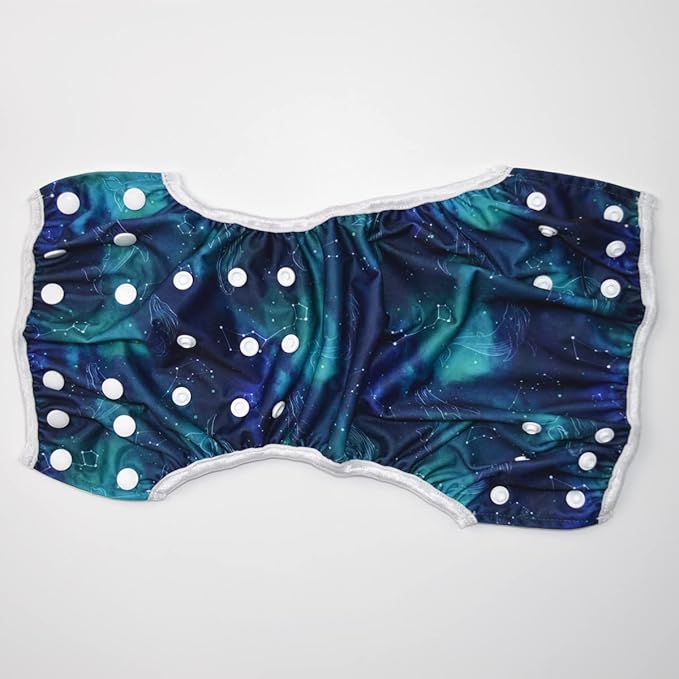 Baby Swim Diaper Nappy Pants Reusable Adjustable 6 Months to 3 Years Old Toddler Large (Large, Whale