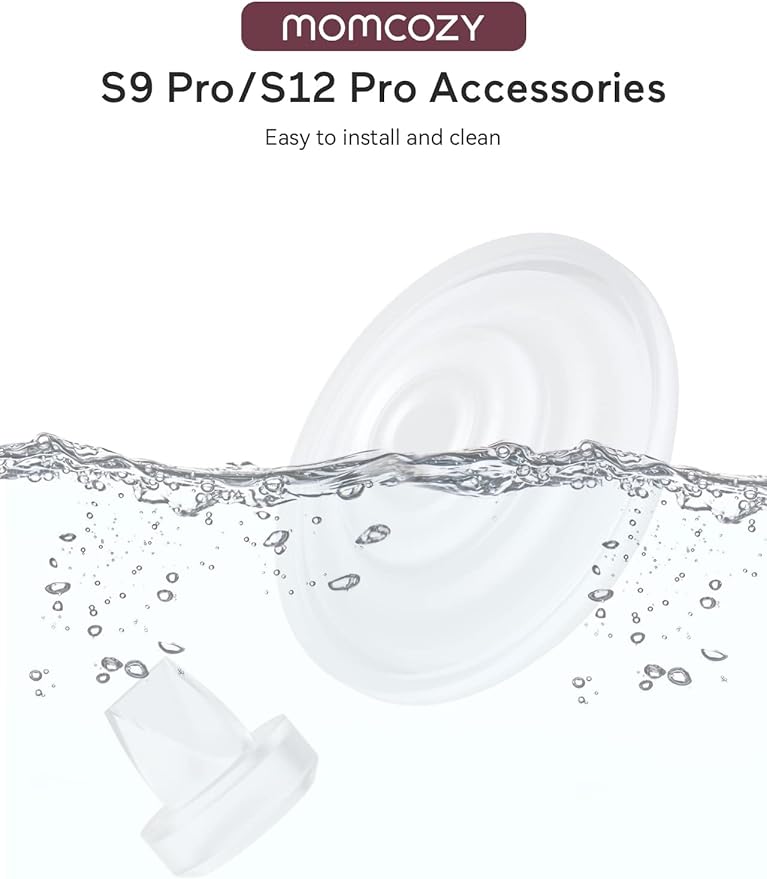 Momcozy Original S9 Pro/S12 Pro Replacement Accessories, Only Compatible with Momcozy S9 Pro/S12 Pro Breast Pump NOT for S9/S12/S12Pro-Quick(Duckbill Valves & Silicone Diaphragm,1 Pack)