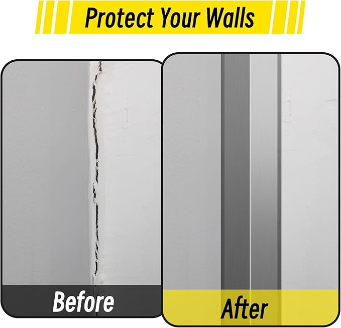 Steel Corner Guards 2 x 2 x 48” Metal Protector, 6 Pack Metal Wall Corner Protector T304 Stainless Steel Wall Molding Trim (Silver)