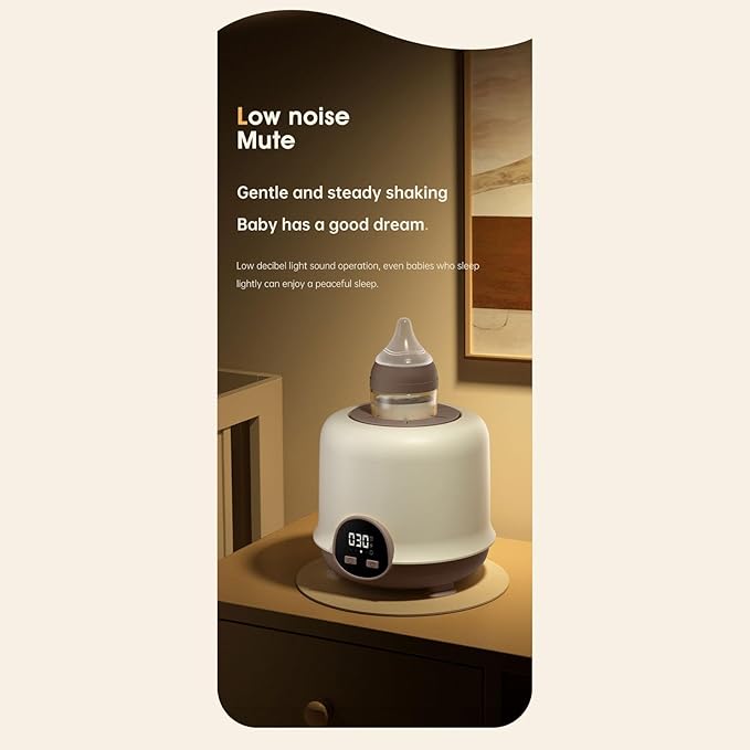 Electric Baby Milk Shaker - Silent Bottle Mixer, High-Speed Formula Blender for Clump- Mixing, Rechargeable Baby Milk Stirrer, Spill-Proof BPA- Milk Mixing Shaker
