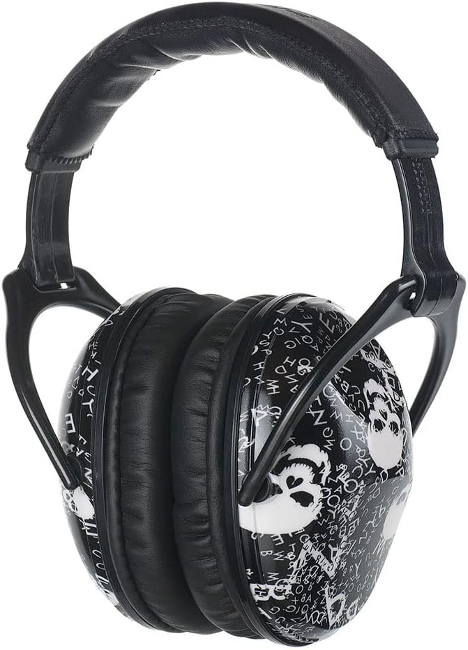 Kids Hearing Protection,25dB NRR Noise Reduction,Sound Proof for Kids,Toddler,Safety Earmuffs for Concert,Airplane,Autism,Monster Jam,Travel,School- Skull
