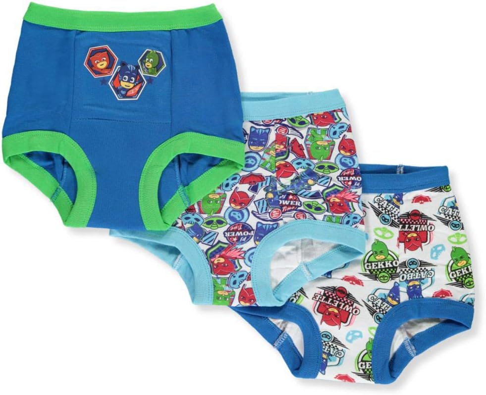 PJ Masks Baby 3pk, 7pk Or 10pk Potty Training Pants With Success Tracking Chart Including Stickers in Sizes 2t, 3t, and 4t