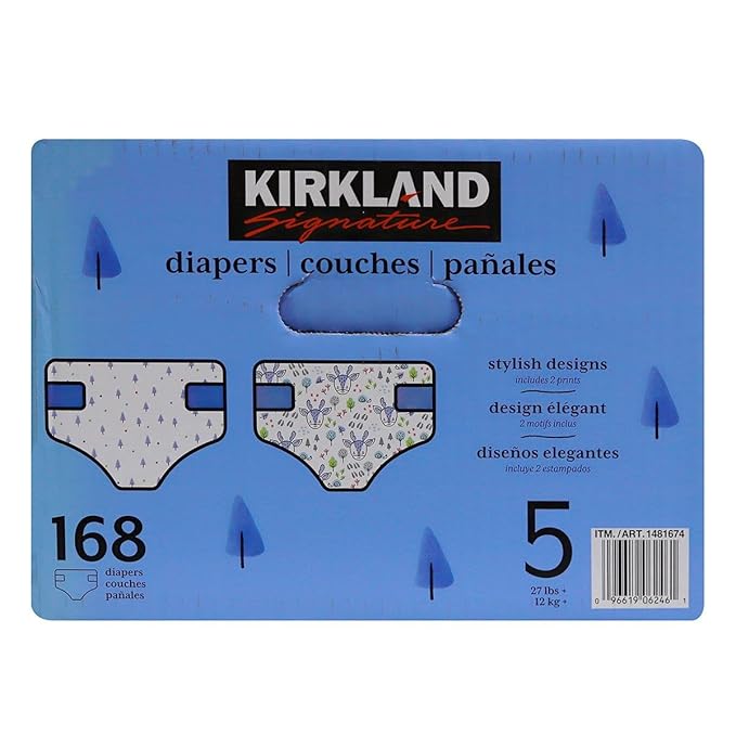 Kirkland Signature Diapers, Size 5 (168 Count)
