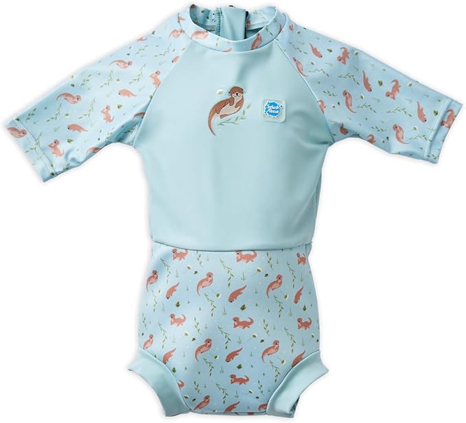 Splash About Happy Nappy Sunsuit, Swimsuit for Babies & Toddlers with Built-in Swim Diaper