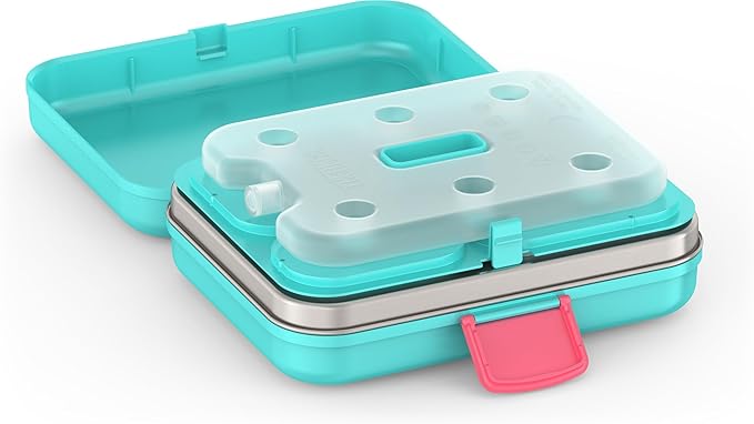THERMOS Kids Freestyle Food Storage Lunch Kit, Teal