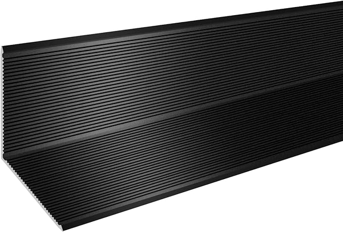 Aluminum Alloy Black Corner Guards Black Wall Corner Protector Wall Corner Protectors with 90° Angle, L Shaped Metal Protectors Guards 19Ga / 0.7mm Thickness (2x2x48 Inch * 10PCS)